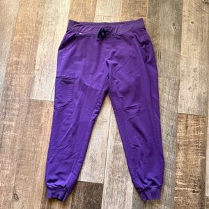 Figs Zamora Jogger Scrub Pants purple size large